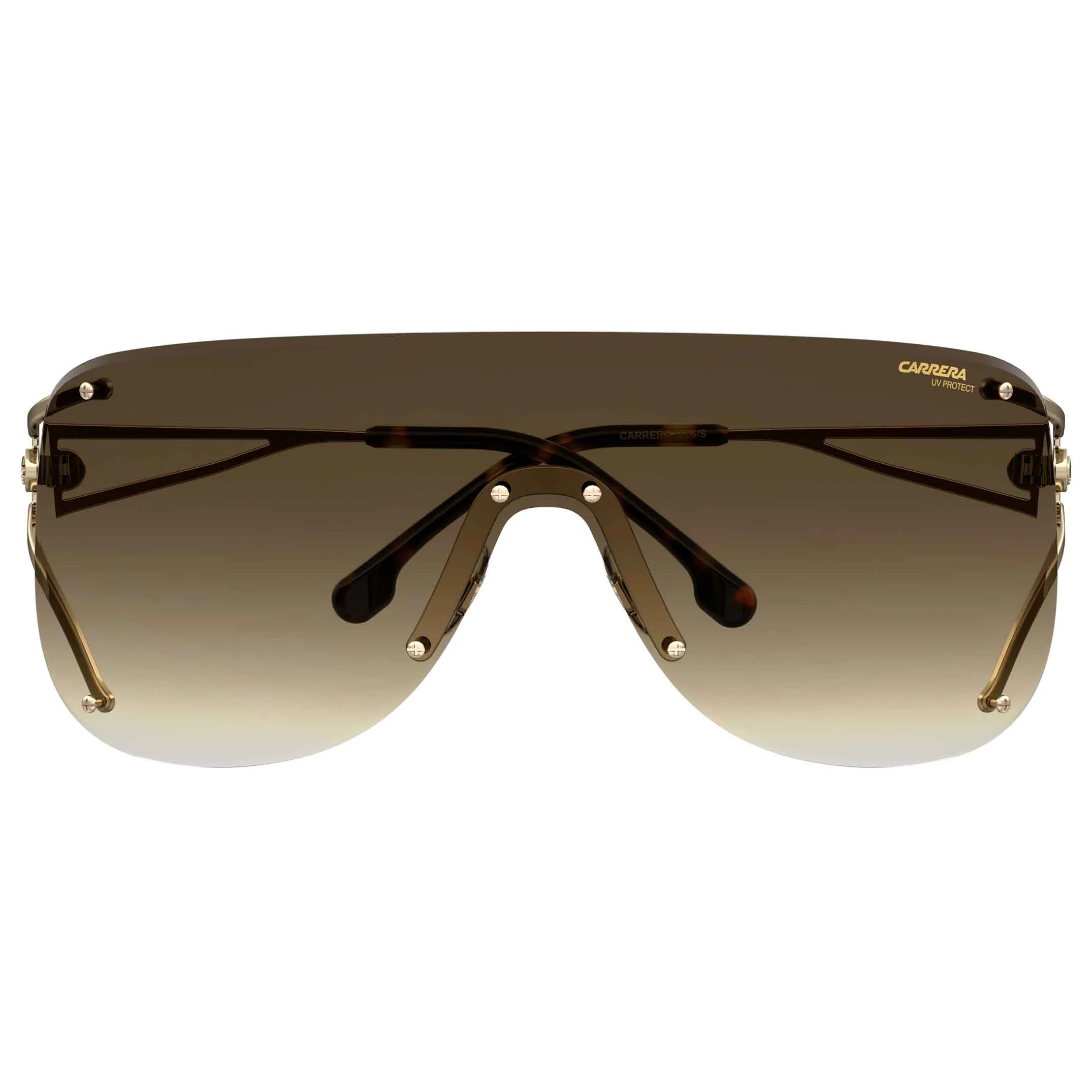 3006 Women's Rimless Shield Sunglasses - Image 3