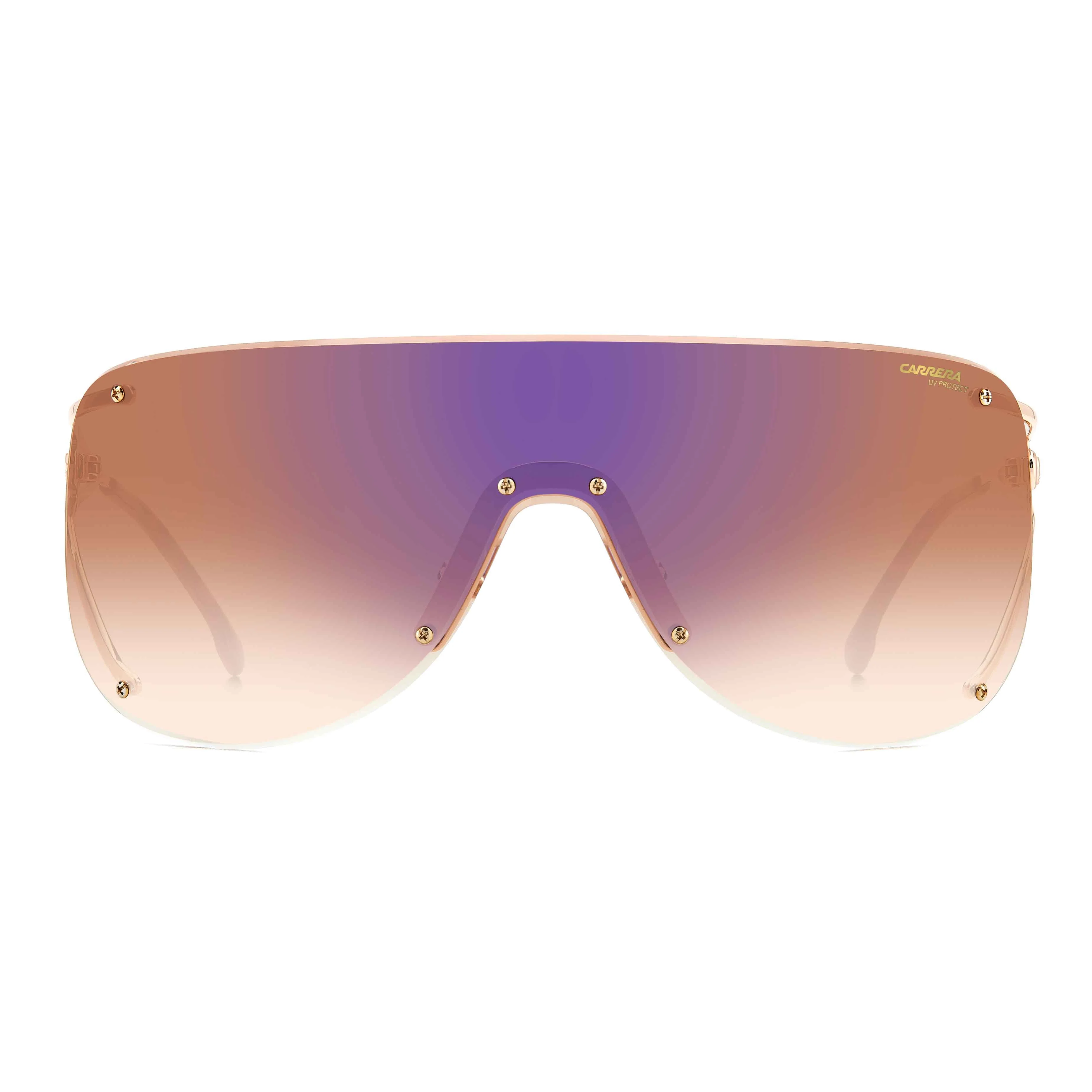3006 Women's Rimless Shield Sunglasses - Image 8