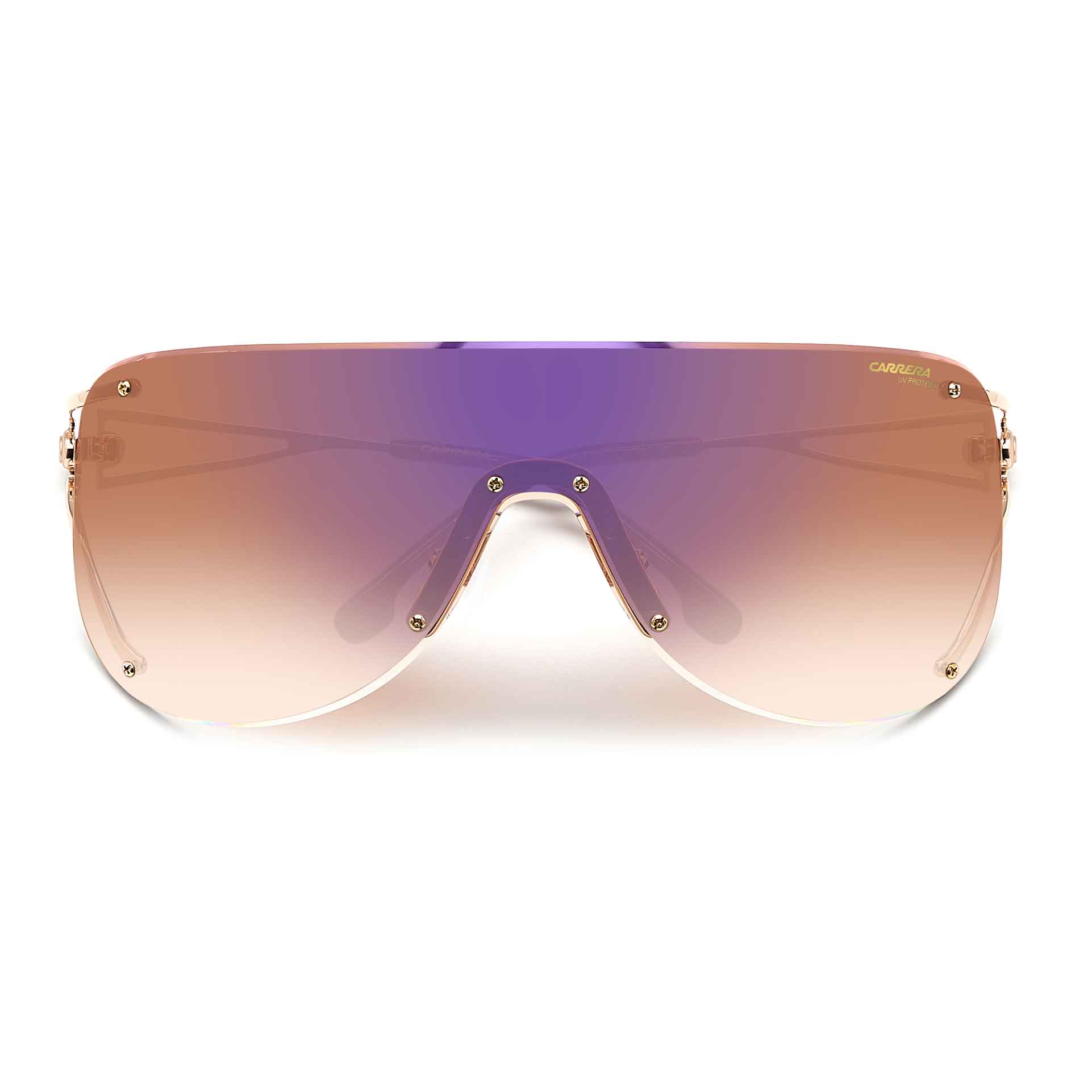 3006 Women's Rimless Shield Sunglasses - Image 9