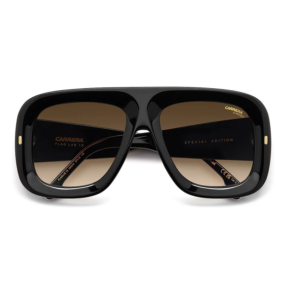 Flaglab 18 Two-Tone Oversized Shield Sunglasses - Image 25